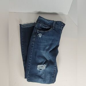Royalty Women's Size 8, Distressed Denim Skinny Jeans